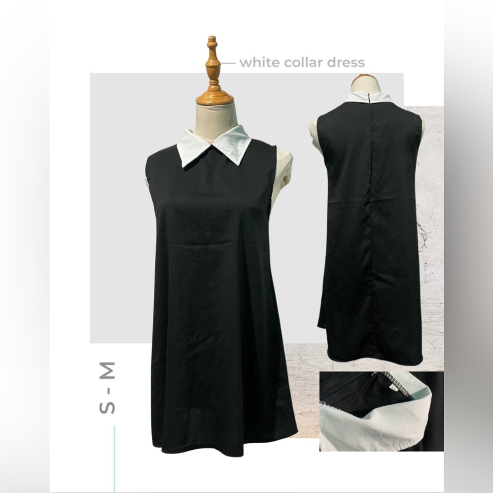 WEDNESDAY WHITE COLLAR DRESS